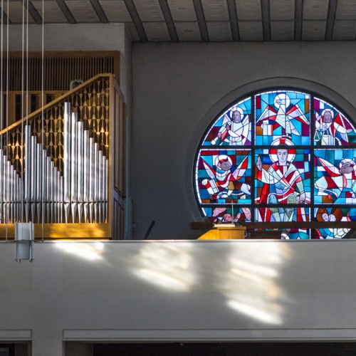 Kirche St. Joseph, Mastbruch, Orgelempore Mit Rundfenster In Der Westwand